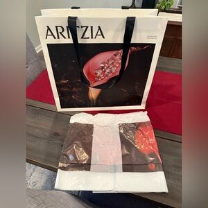 Aritzia Artistic Black and White Shopping Bag
